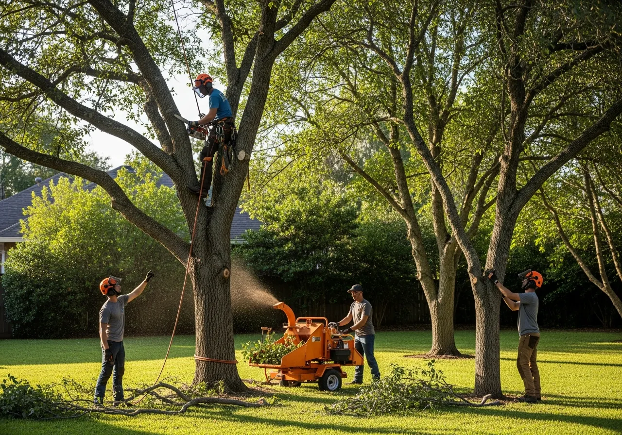 Professional tree care services showcasing healthy trees and expert pruning techniques